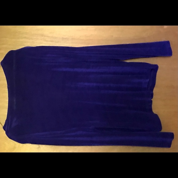 New Purple Softwear by Mark Singer Top Button Down Top/Jacket size XL Maternity - Picture 9 of 13